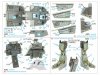 Quinta Studio QD48405 F-14D 3D-Printed & coloured Interior on decal paper (Hobby Boss) 1/48